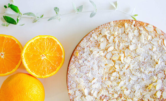 "Зимняя сказка" апельсиновый торт без муки