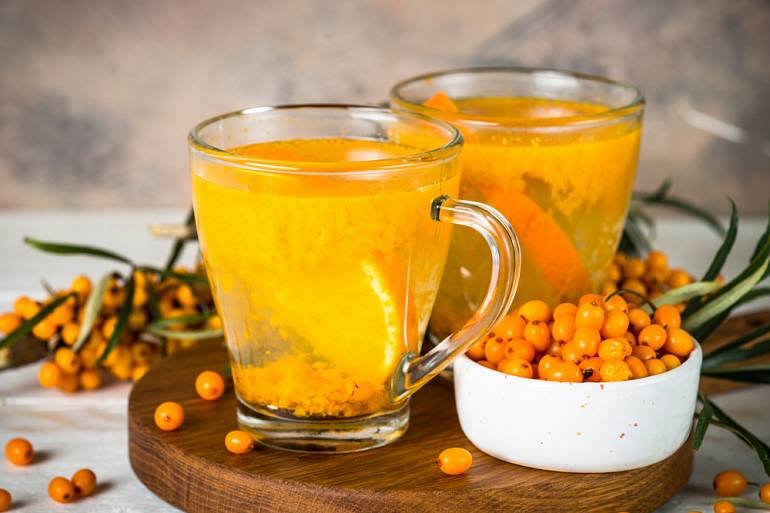 Облепиховый чай с апельсином - рецепт