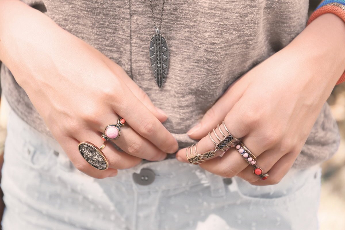 Какие кольца носят на указательном пальце женщины фото