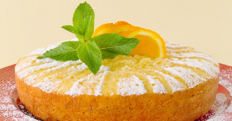 Простой маковый торт с апельсинами