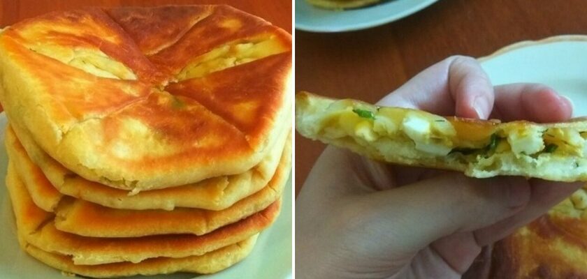 Молдавские плацинды с яйцом и зеленым луком. Раскрываем рецепт приготовления.
